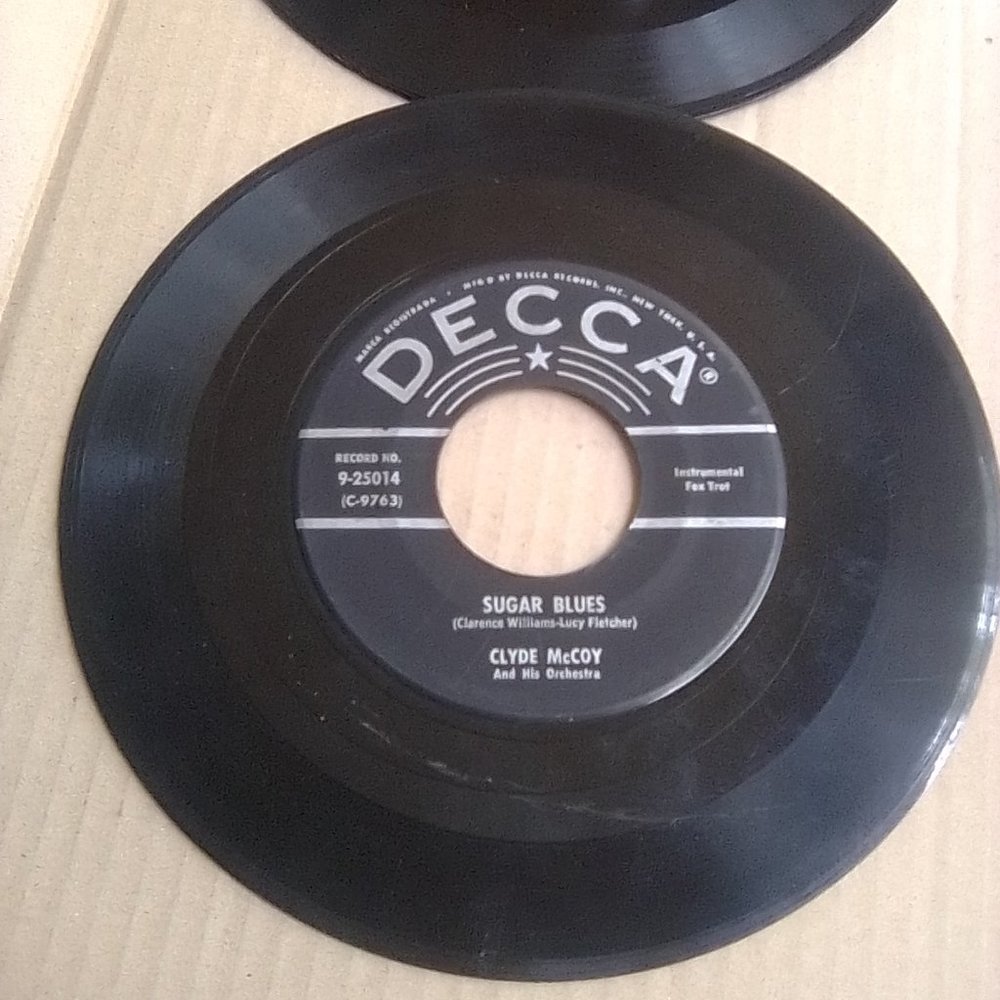 Clyde McCoy Vintage 45'  Sugar Blues" & " I've Found A New Baby"